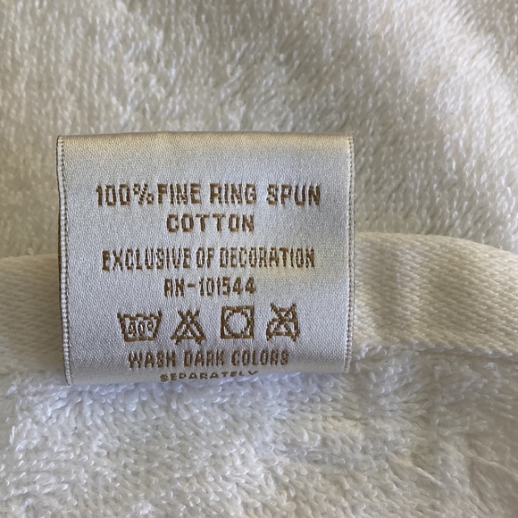 Vtg Kassa Fina 100% Fine Ring Spun White Cotton Hand Towel and Finger Tip Towel - Picture 11 of 11
